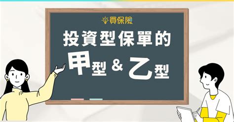 投資型保單甲乙丙丁戊|投資型保單上的「甲型」、「乙型」，是什麼意思？進。